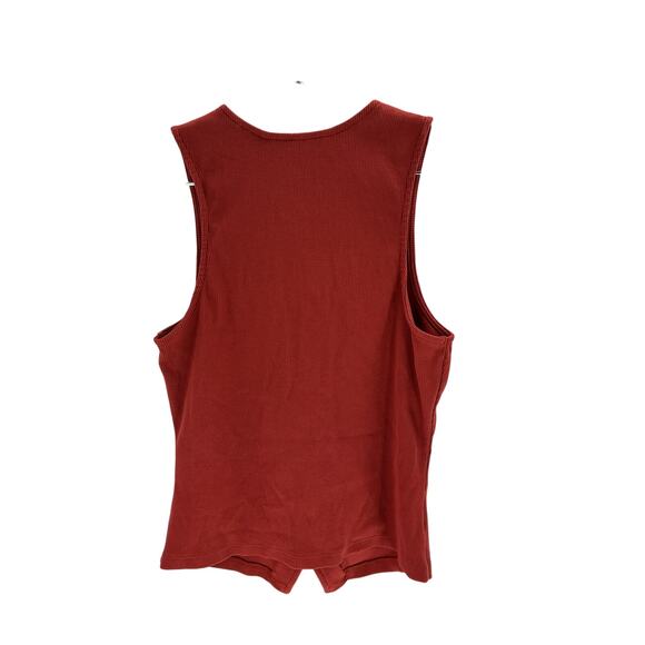 Veronica Beard 'Hoorne' Red Cotton Tank Size XS - Picture 3 of 4